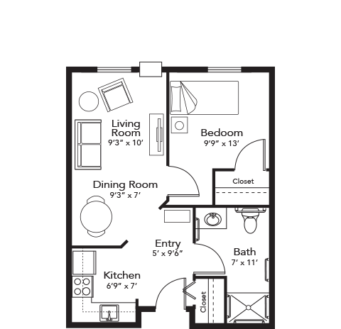 Floor Plan Assisted Living Yosemite