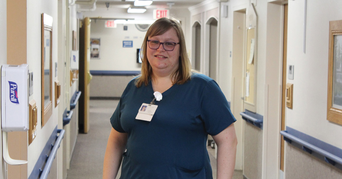 Cassia caregiver at Park View Health Care Center participating in the Minnesota Dual Training Grant program